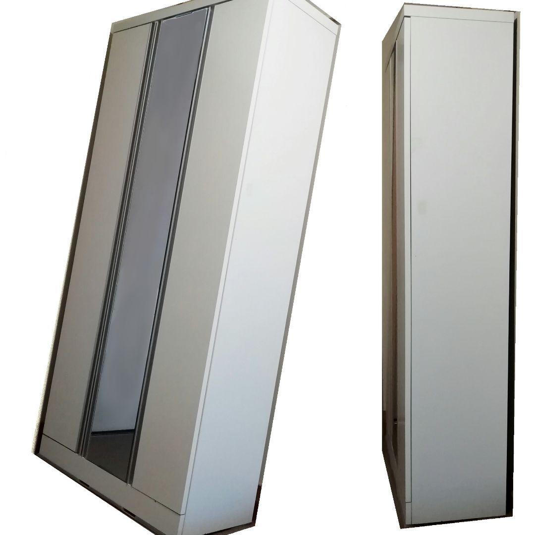 【完成品】シューズボックス ハイタイプ Duo85 日本製 ミラー付き 中古品