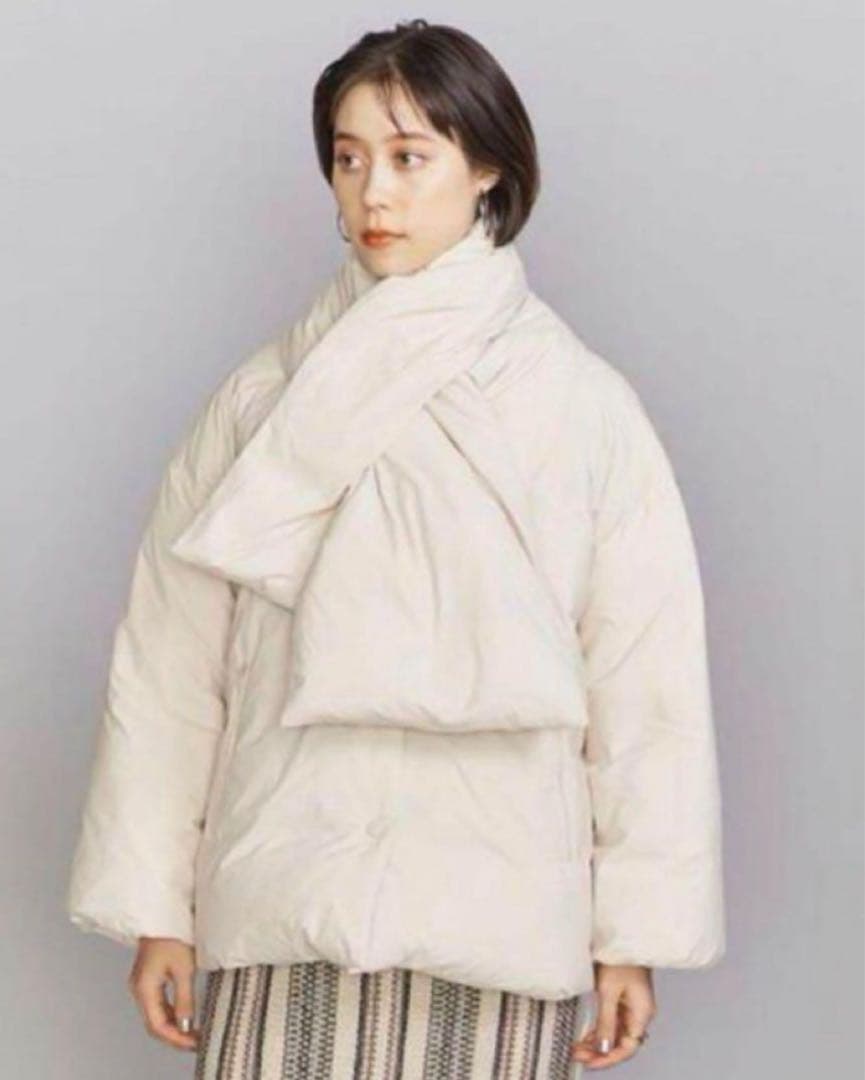 fennel BEAUTY&YOUTH ナイロンマフラーダウンジャケット