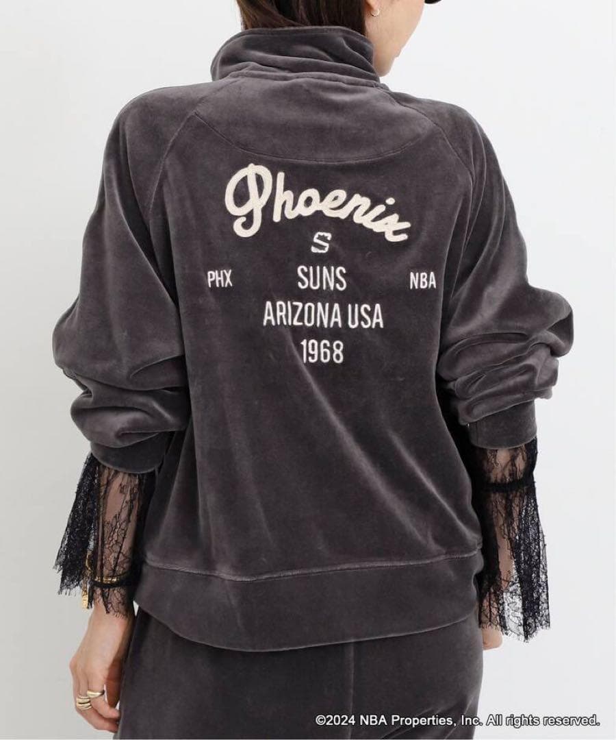 新品 アパルトモン オフ ザ コート by NBA ベロア ジャージーブルゾン