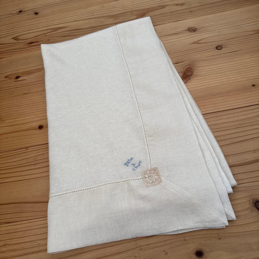 Pate a Chou パトアシュ　アイボリー カシミヤストール