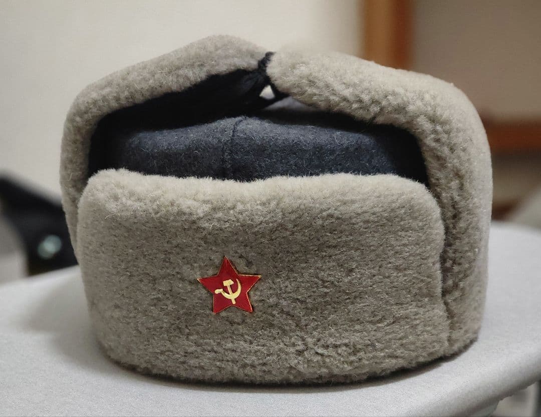 WW2 ソ連軍 ウシャンカ レプリカ 複製品 防寒帽 ロシア軍