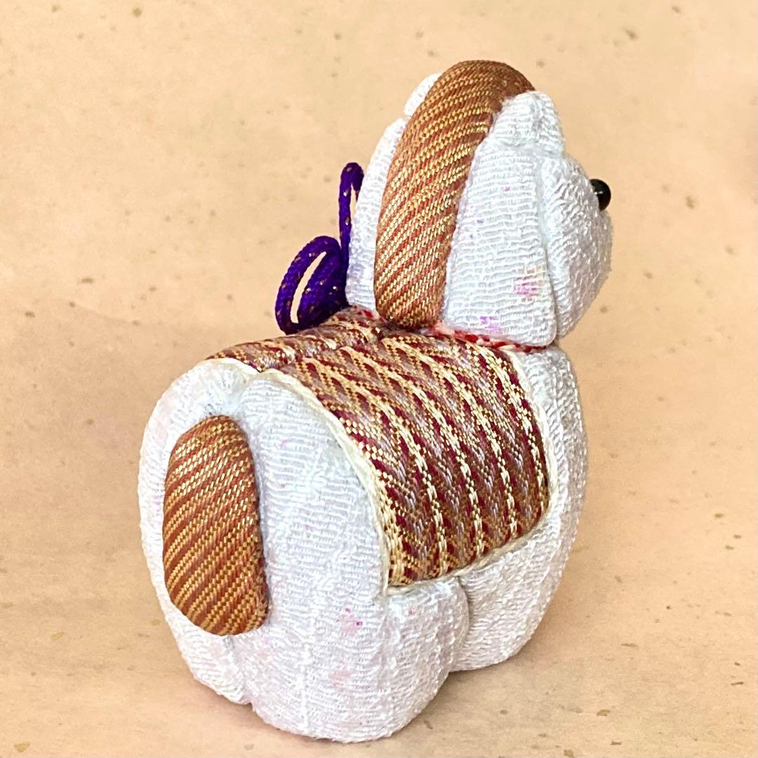 手織り　佐賀錦　木目込人形　午　干支人形 2026年　紫　一点物