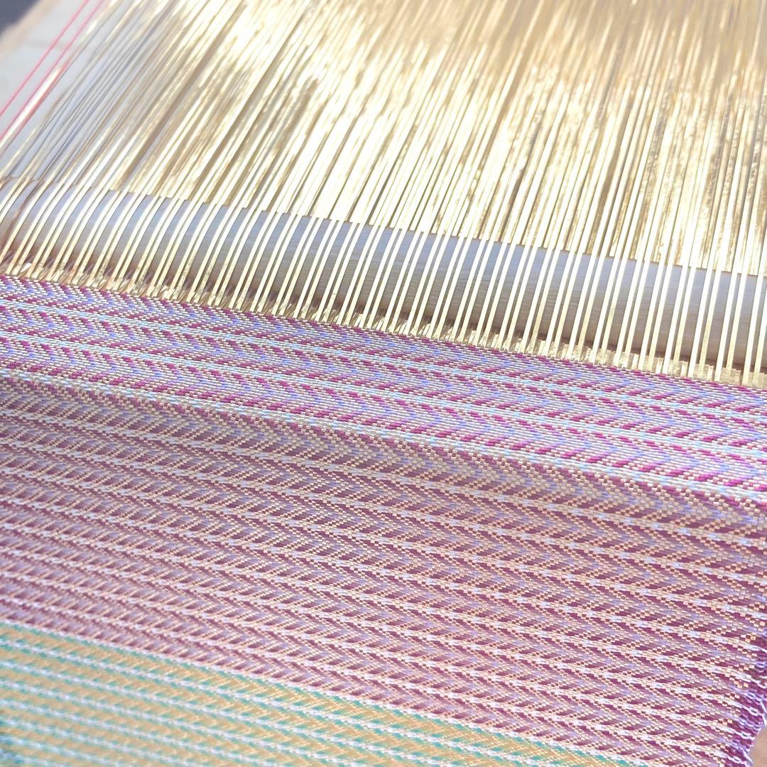 手織り　佐賀錦　木目込人形　午　干支人形 2026年　紫　一点物