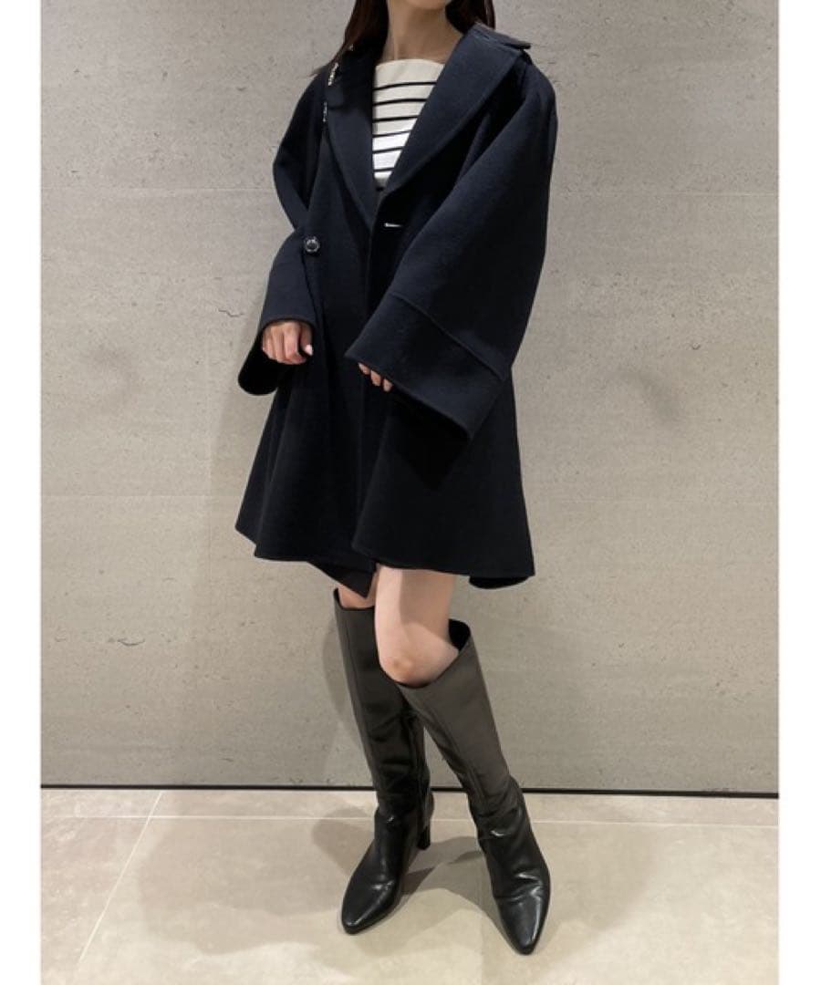 【最終お値下げ】SNIDEL リバーフレアコート　ブラック　2023AW