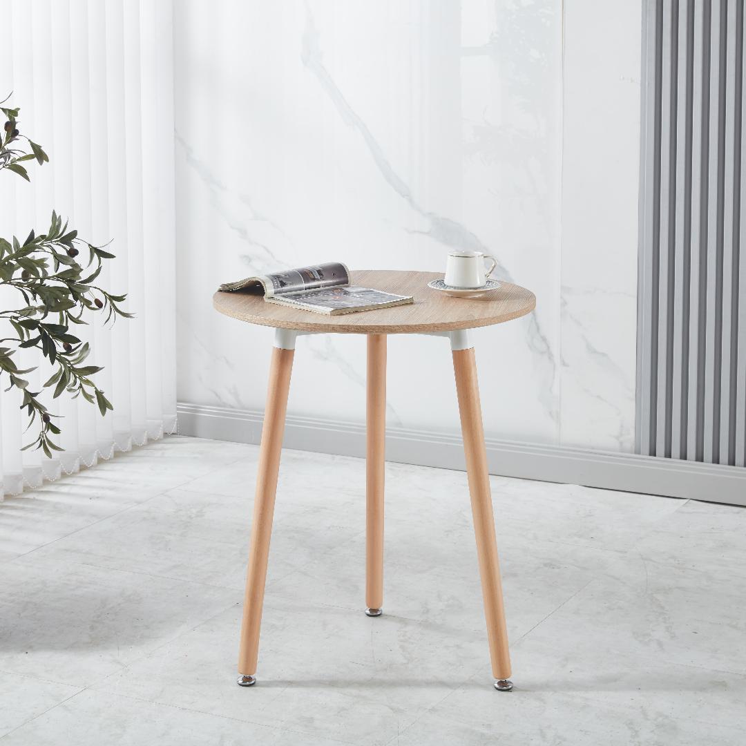 ダイニングテーブル カフェテーブル 直径60×高さ70cm 円形 ナチュラル色