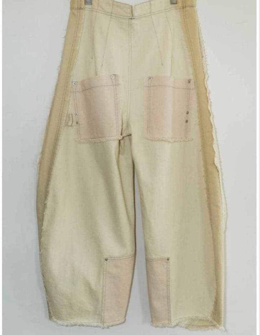 パンツ Knuth Marf twobuckles patchwork denim