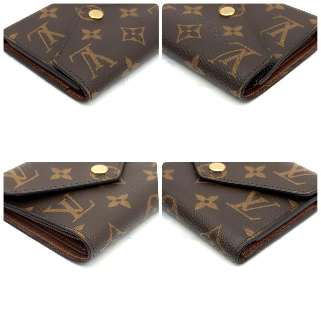 【新品級】ルイヴィトン モノグラム ポルトフォイユ ヴィクトリーヌ 三つ折り財布