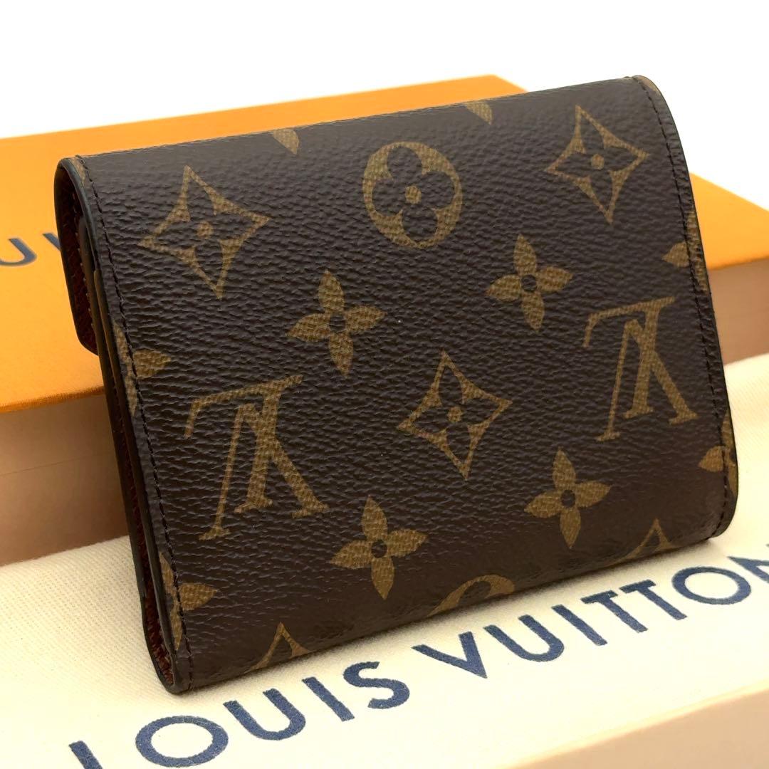 【新品級】ルイヴィトン モノグラム ポルトフォイユ ヴィクトリーヌ 三つ折り財布