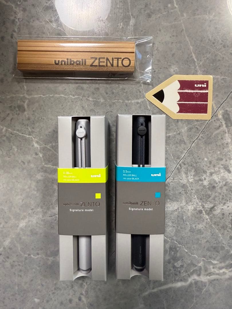 uniball ZENTO ローラーボールセット Signature model