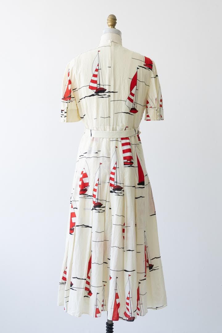 GUCCI グッチ ヨット柄 プリーツ ワンピース