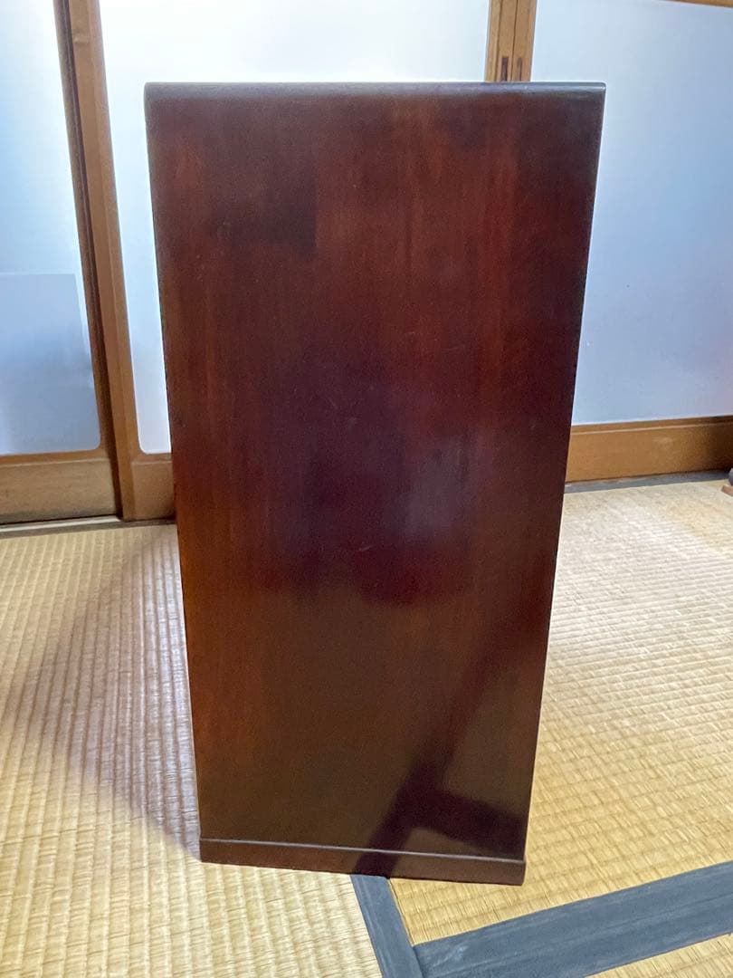 小型木製キャビネット 昭和レトロ引き出し付き