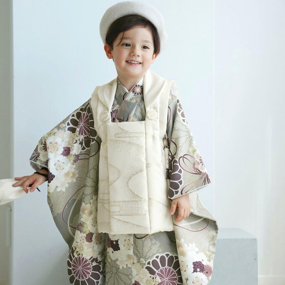 ✨即日発送可能✨ひよこ商店 七五三 3歳 男の子 グリーン 着物フルセット