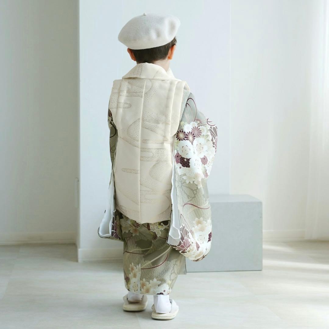 ✨即日発送可能✨ひよこ商店 七五三 3歳 男の子 グリーン 着物フルセット