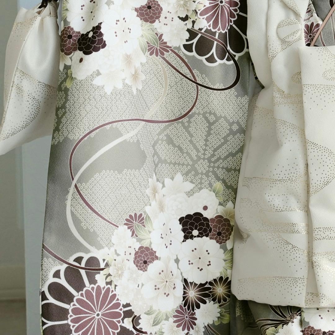 ✨即日発送可能✨ひよこ商店 七五三 3歳 男の子 グリーン 着物フルセット