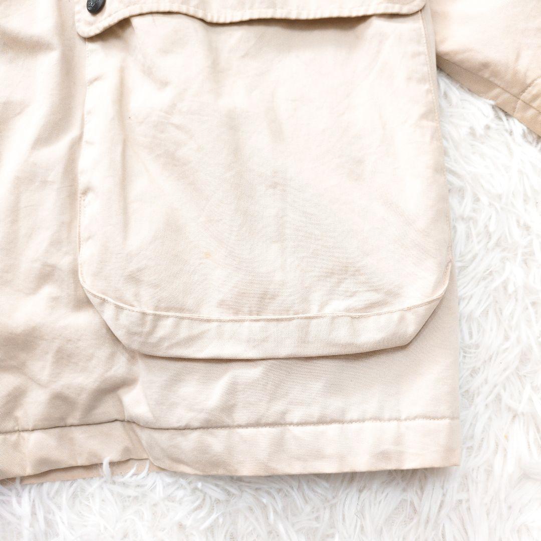 バーバリーロンドン　ステンカラーコート　裏地キルト　ベージュ　チェック柄6183