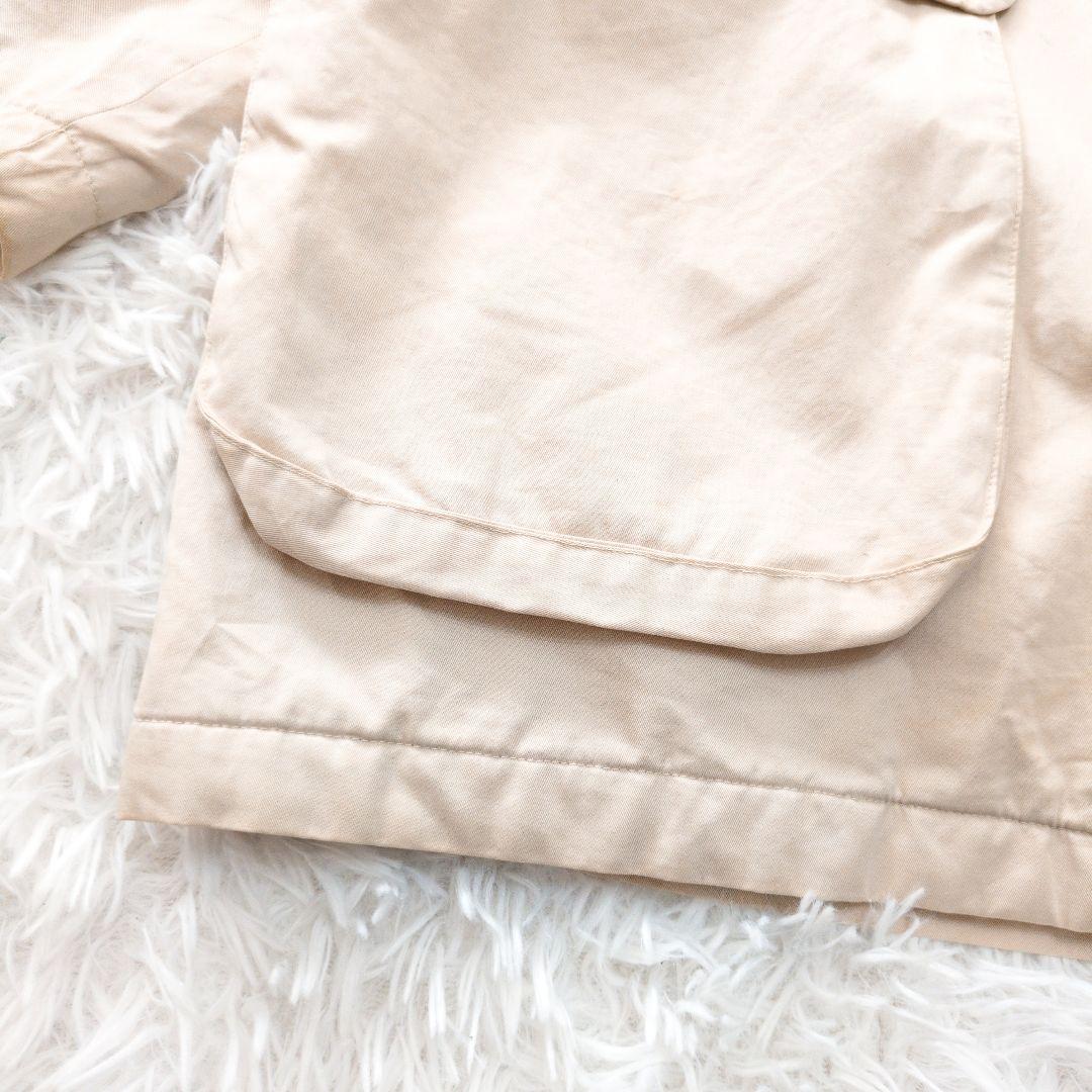 バーバリーロンドン　ステンカラーコート　裏地キルト　ベージュ　チェック柄6183