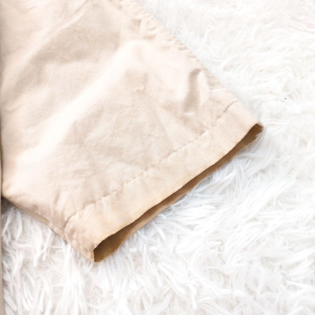 バーバリーロンドン　ステンカラーコート　裏地キルト　ベージュ　チェック柄6183