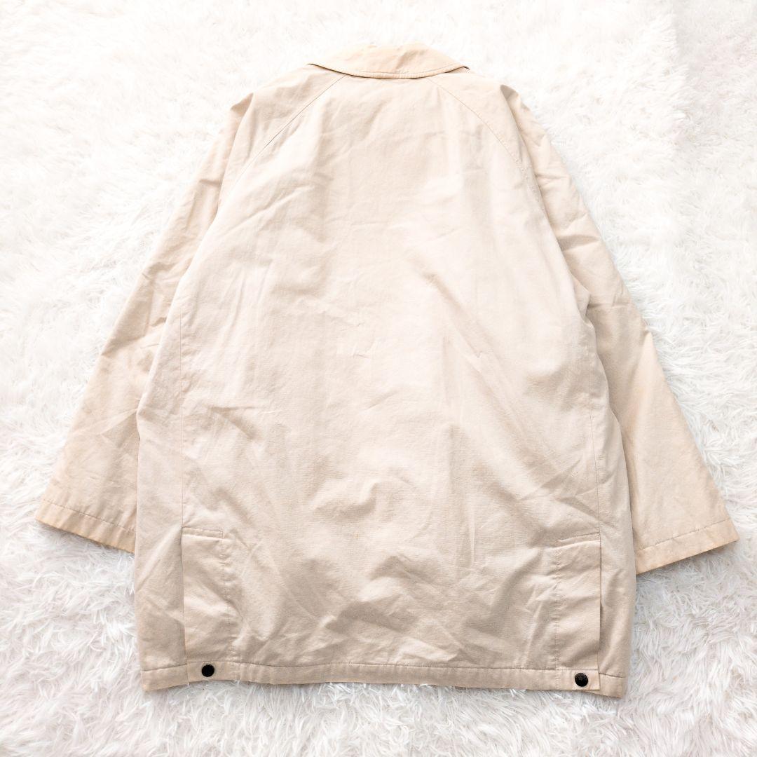 バーバリーロンドン　ステンカラーコート　裏地キルト　ベージュ　チェック柄6183