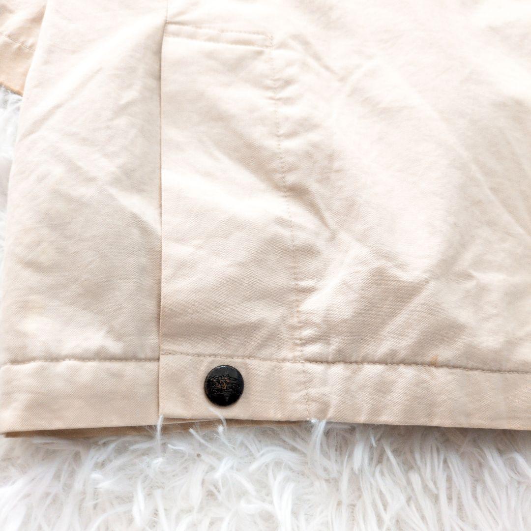 バーバリーロンドン　ステンカラーコート　裏地キルト　ベージュ　チェック柄6183