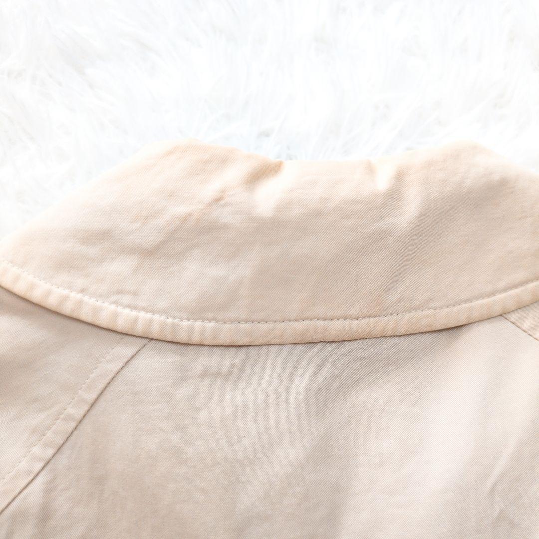 バーバリーロンドン　ステンカラーコート　裏地キルト　ベージュ　チェック柄6183