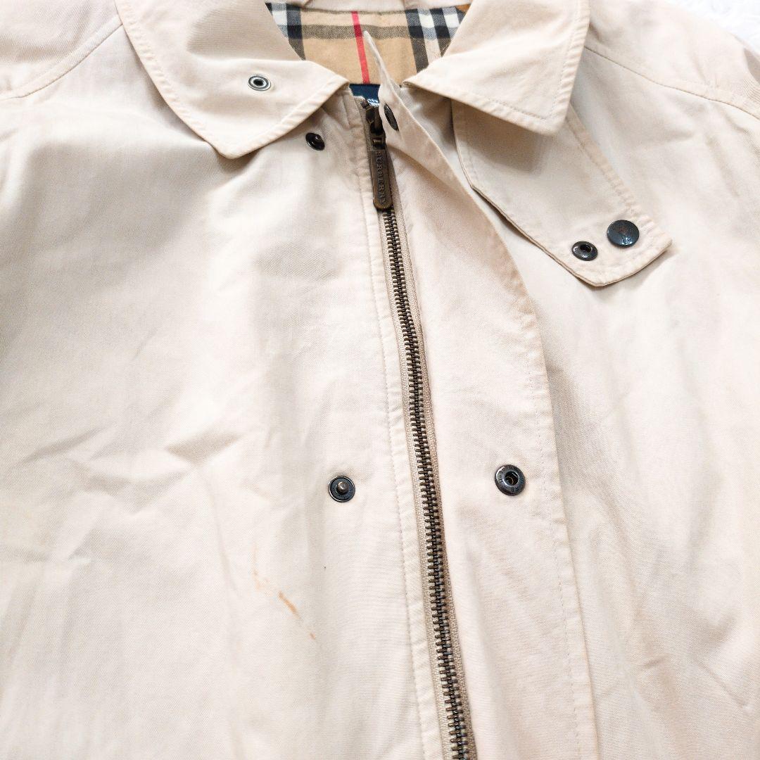 バーバリーロンドン　ステンカラーコート　裏地キルト　ベージュ　チェック柄6183