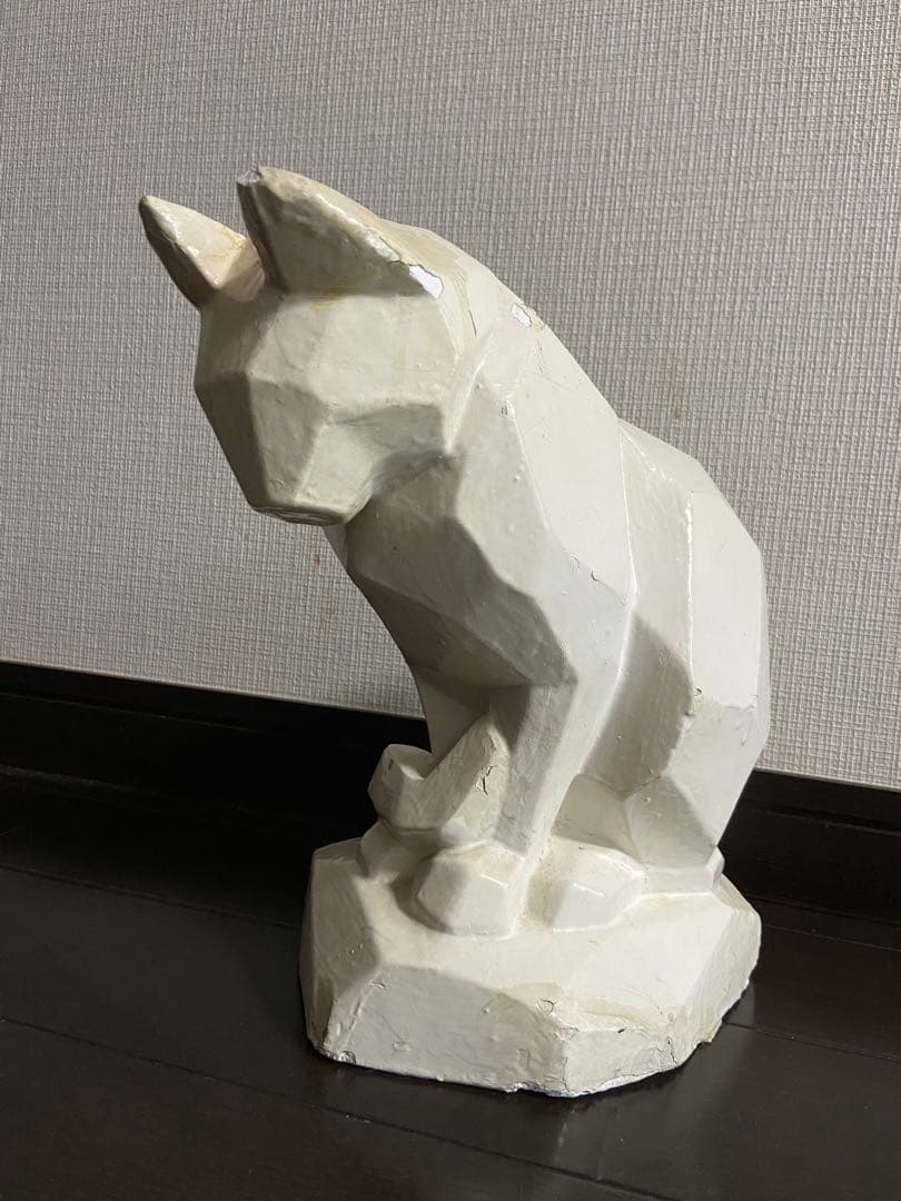 猫　石膏像　アンティーク　骨董品
