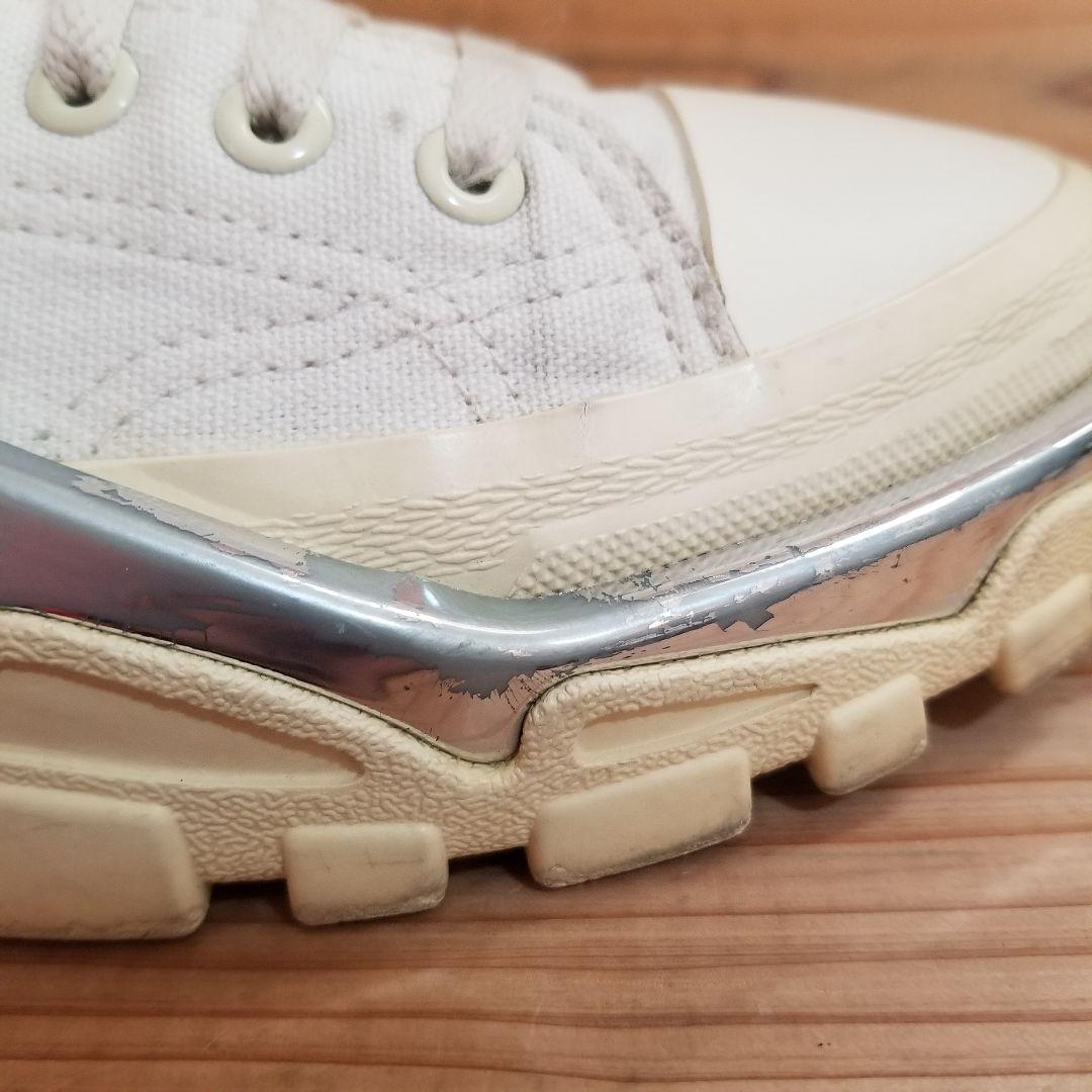 美品　アディダス デトロイト ランナー ラフ シモンズ　アイボリー　25.0