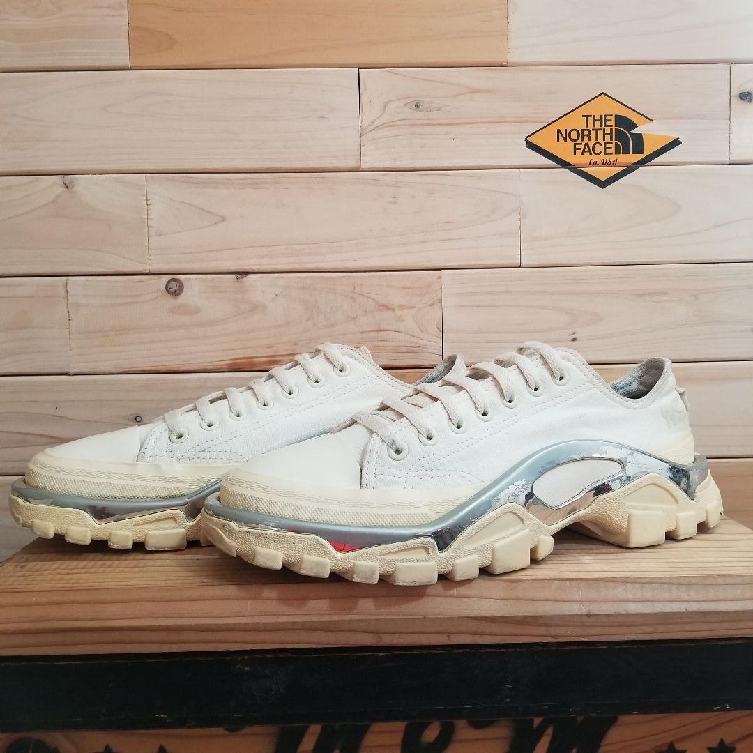 美品　アディダス デトロイト ランナー ラフ シモンズ　アイボリー　25.0