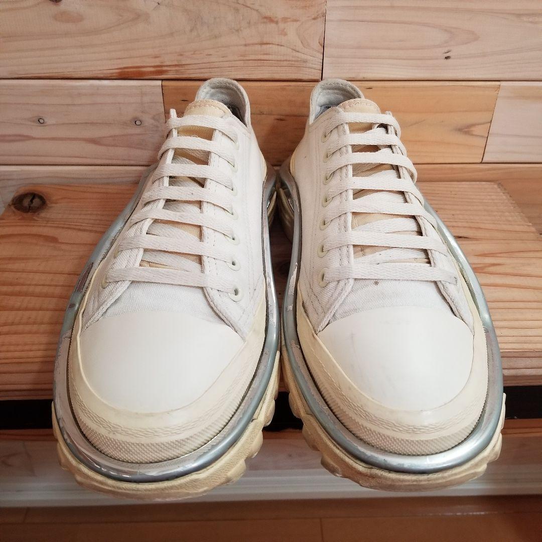 美品　アディダス デトロイト ランナー ラフ シモンズ　アイボリー　25.0