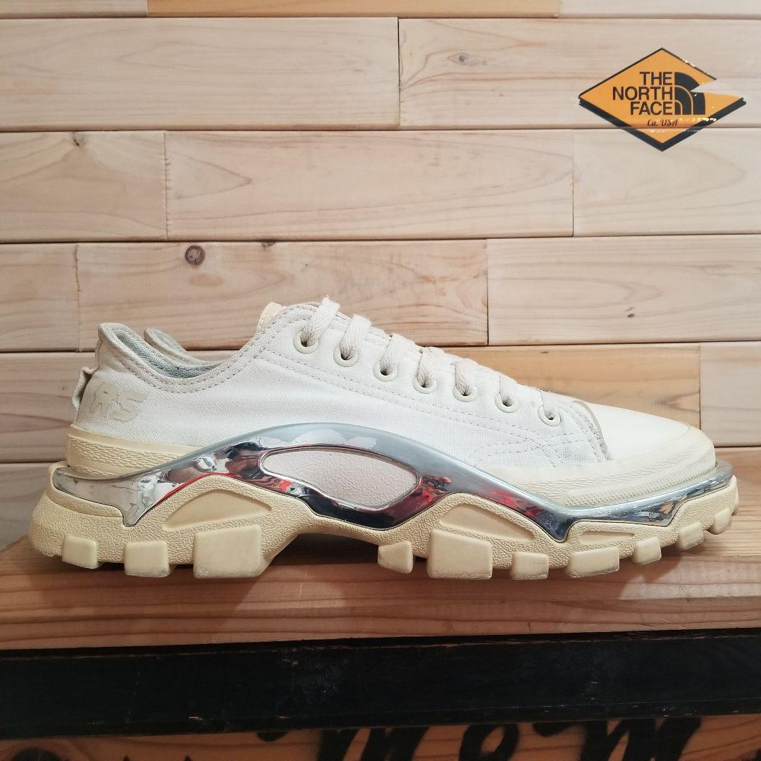 美品　アディダス デトロイト ランナー ラフ シモンズ　アイボリー　25.0