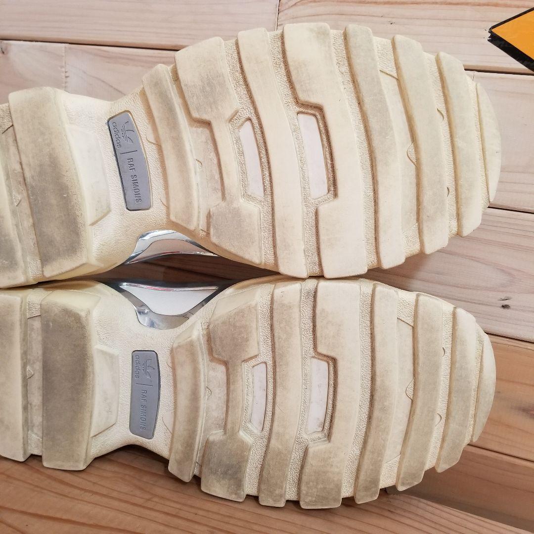 美品　アディダス デトロイト ランナー ラフ シモンズ　アイボリー　25.0