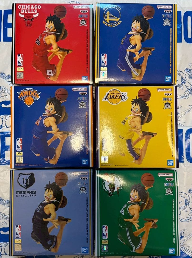 NBA ルフィ ワンピースベースショップ 6体セット　1