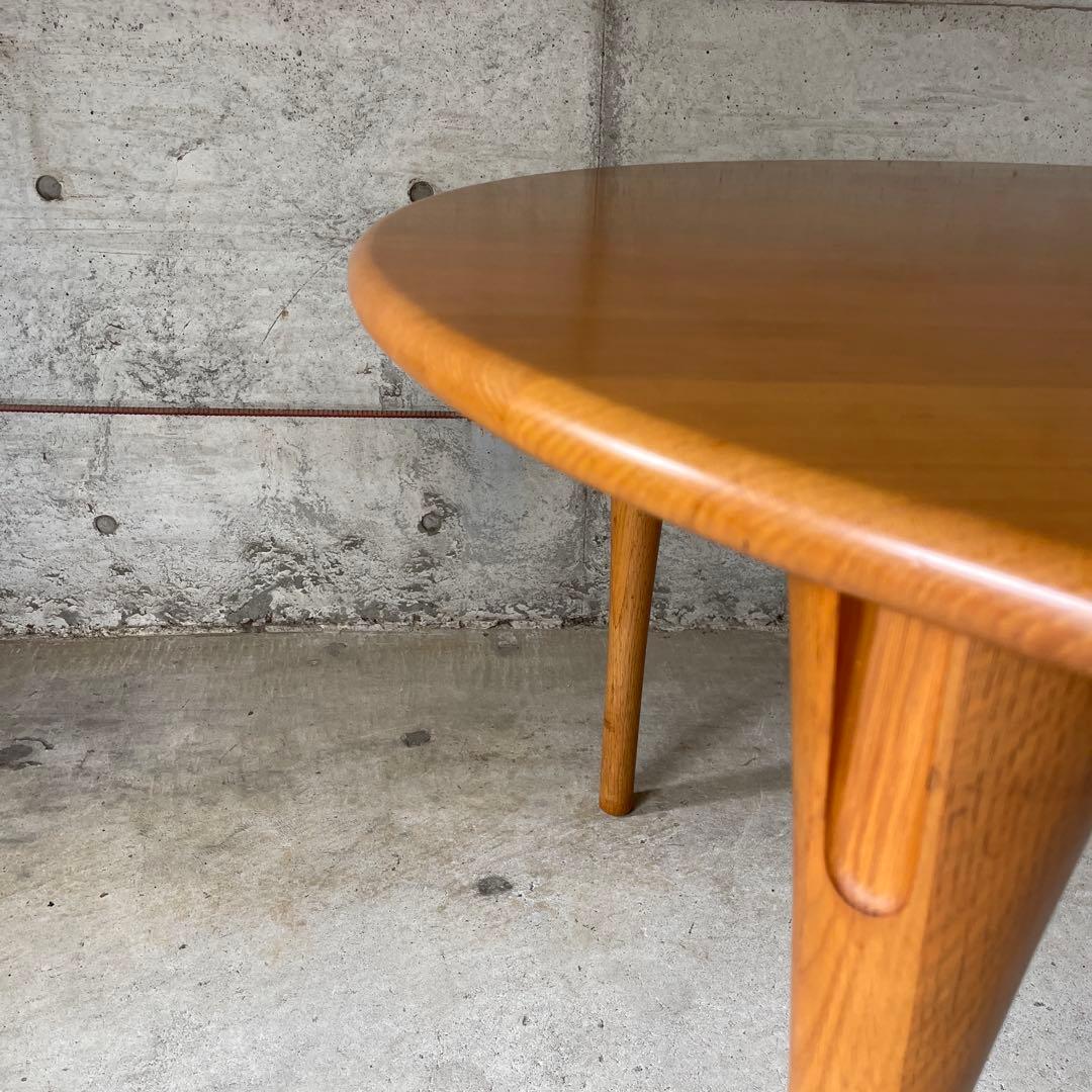 飛騨産業 キツツキ 侭 オーク材 北欧スタイル　ナチュラル円形ダイニングテーブル