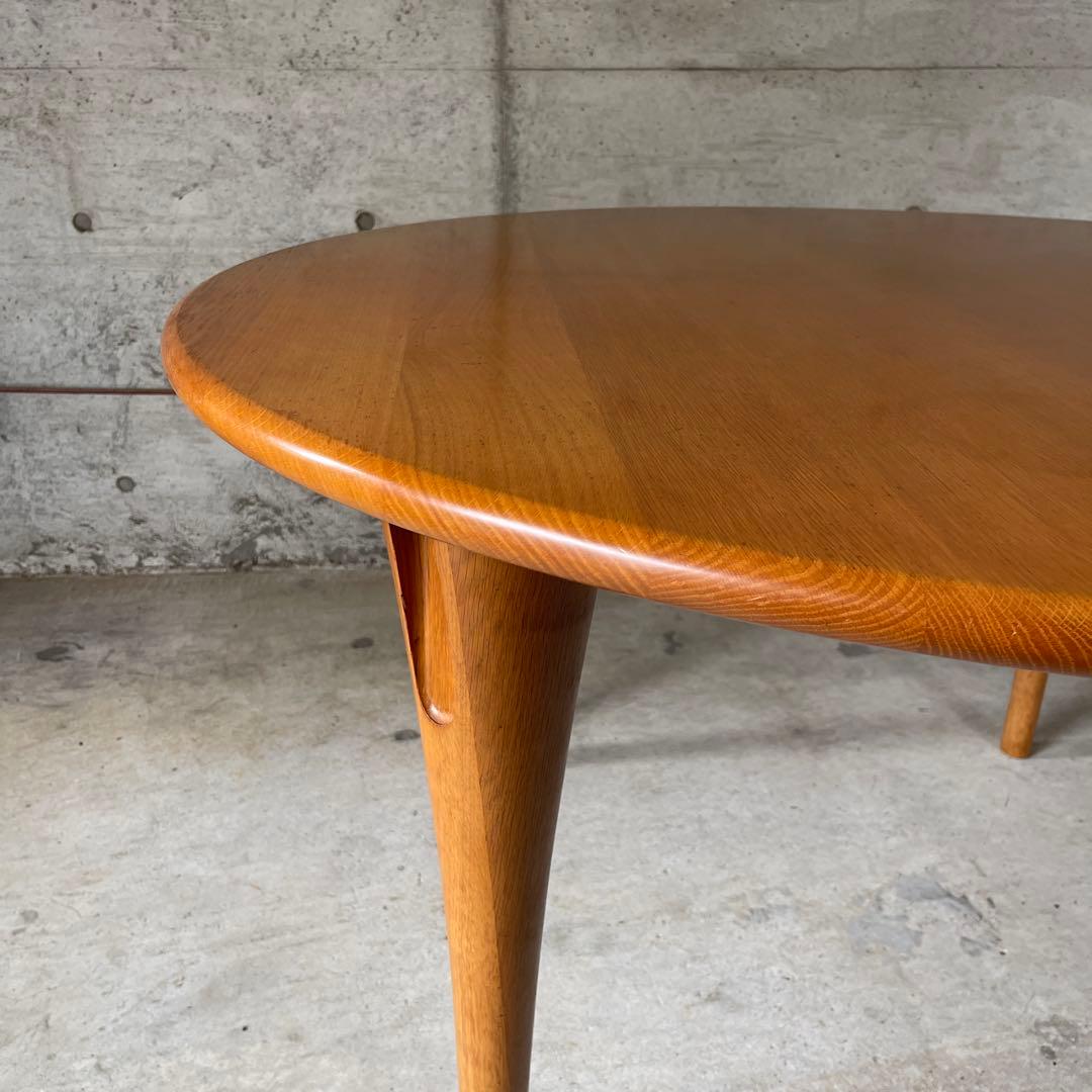 飛騨産業 キツツキ 侭 オーク材 北欧スタイル　ナチュラル円形ダイニングテーブル