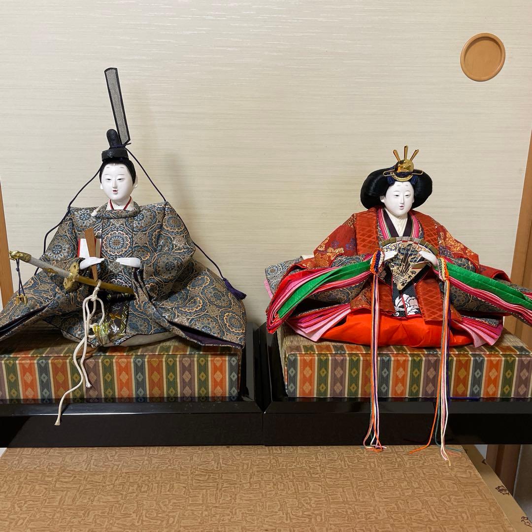 秀月　お雛様　内裏雛飾りセット