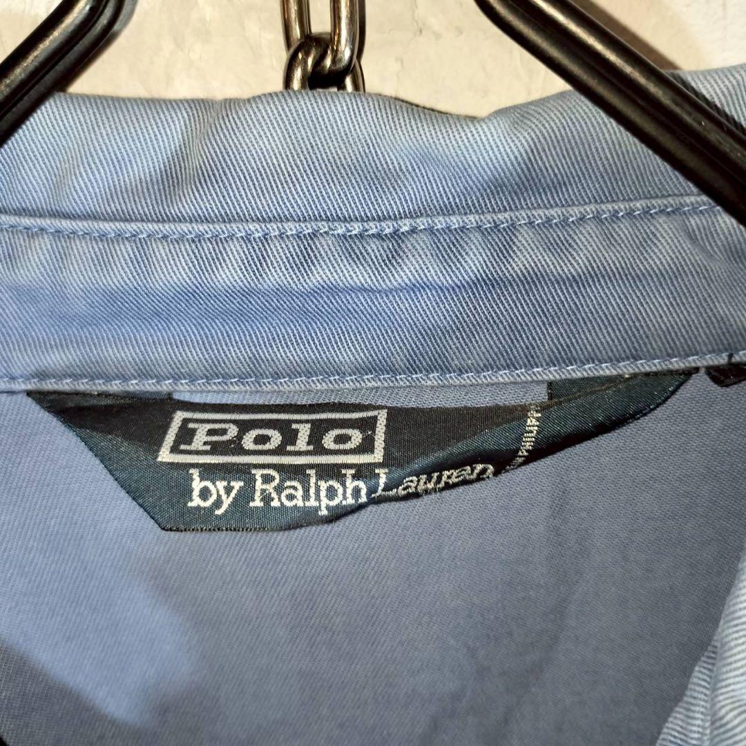ポロラルフローレン　スイングトップ　ハリントンジャケット　ブルゾン　青　80s〜