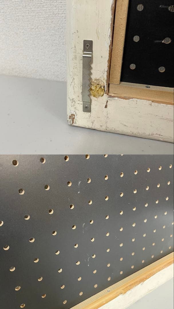 ACME Furniture 有孔ボード パンチングボード ペグボード フック付