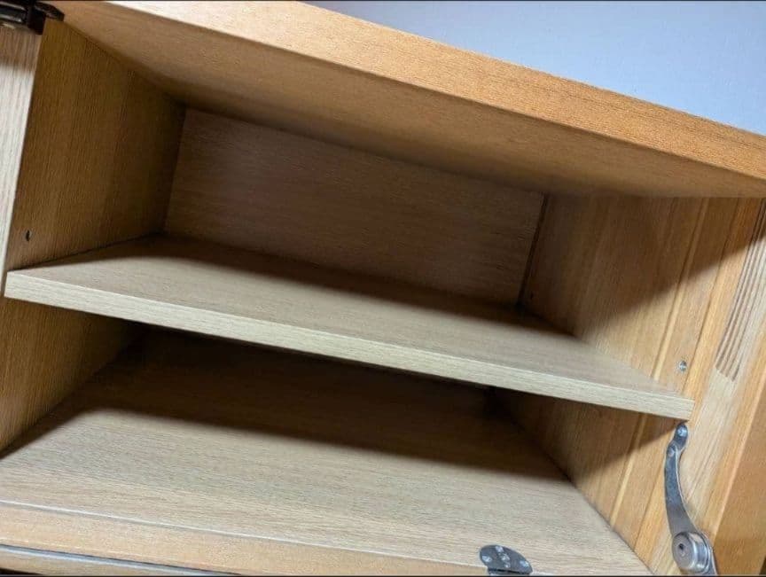 《送料込》無印良品 木製テレビボード 棚 タモ材 収納 木製家具 TV台廃盤家具