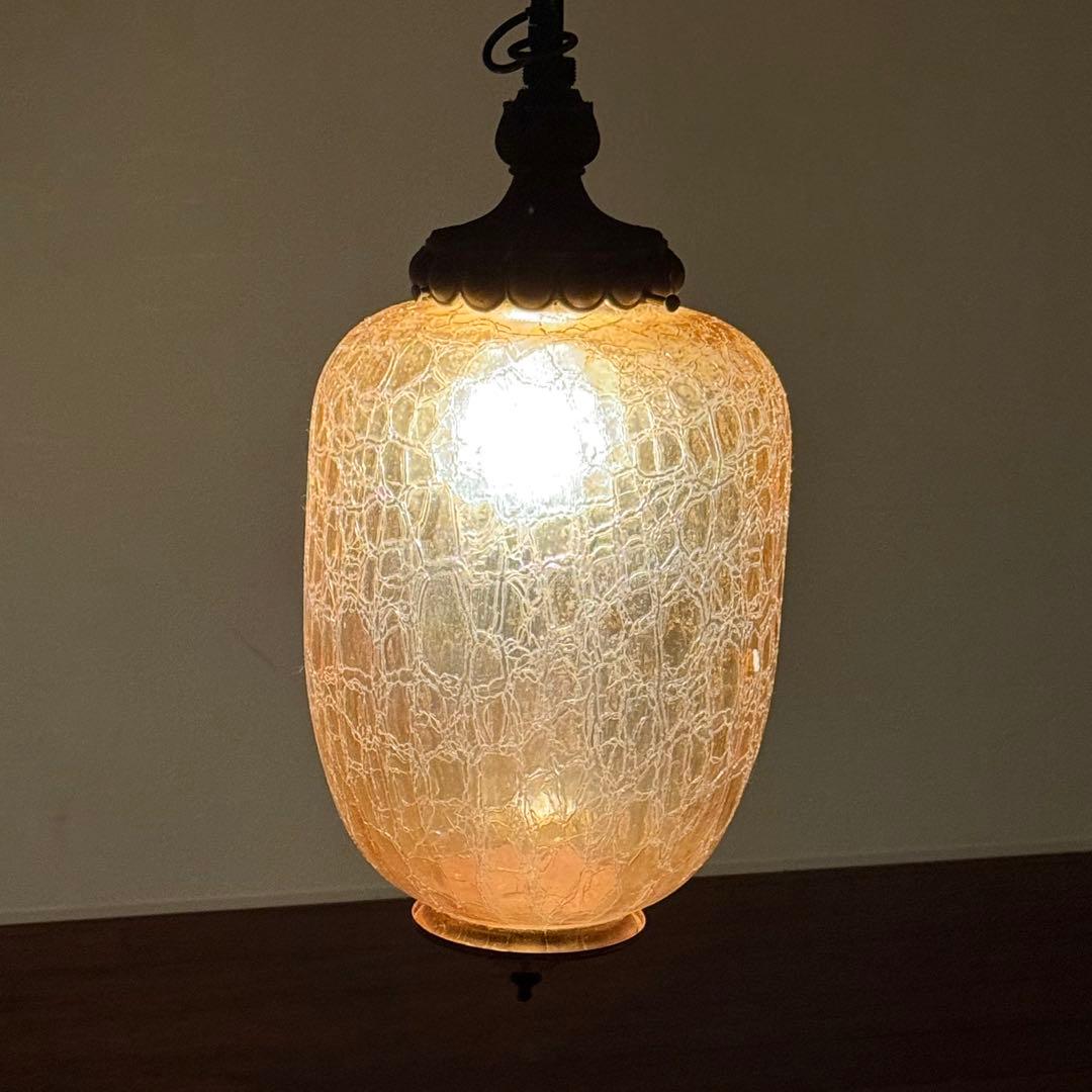 H112K13a アンバーガラス ペンダントライト