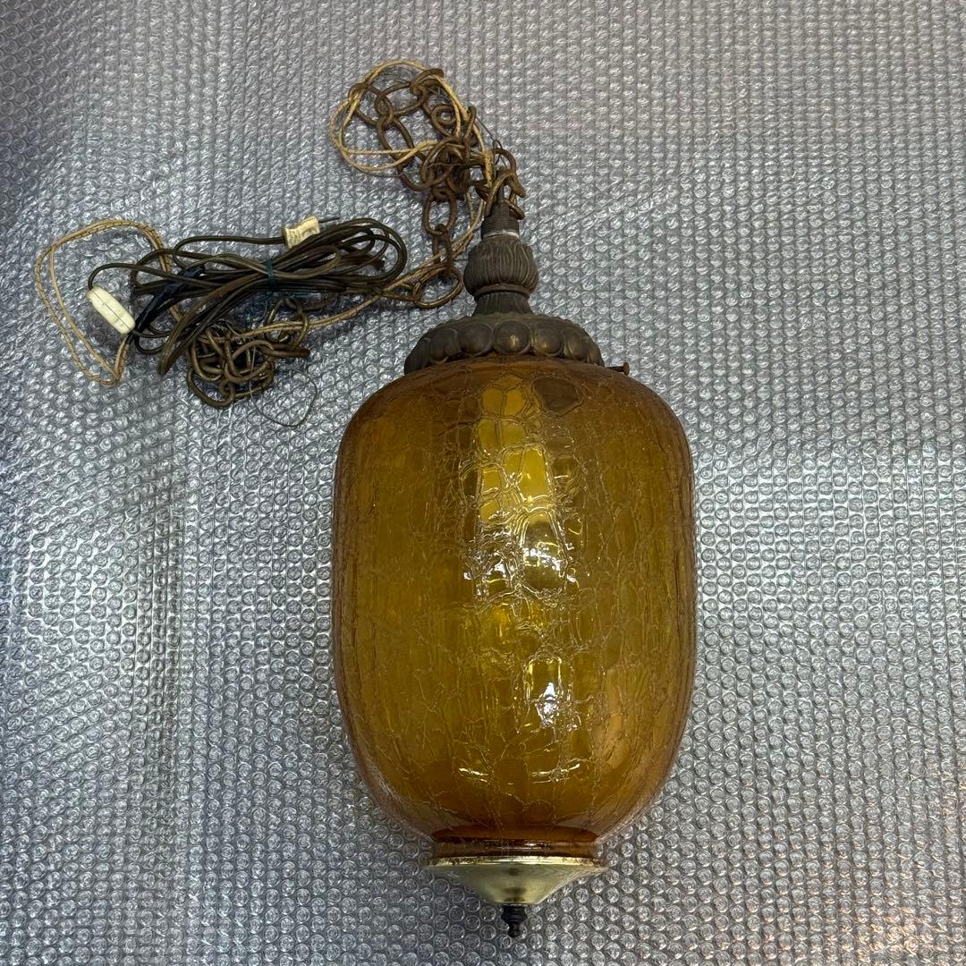 H112K13a アンバーガラス ペンダントライト