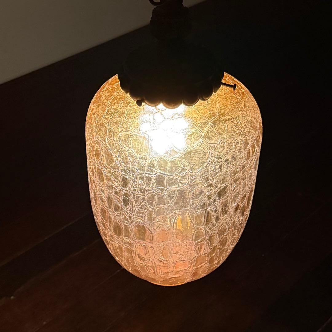 H112K13a アンバーガラス ペンダントライト