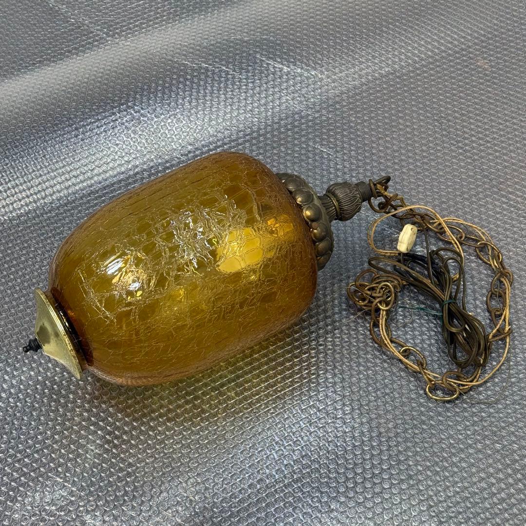 H112K13a アンバーガラス ペンダントライト