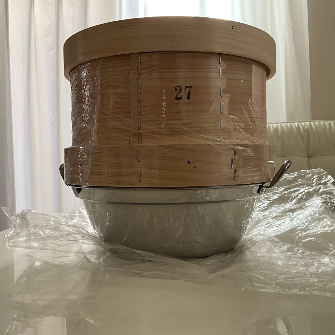 新品　IH対応セイロ用鍋　27cmセイロのセット