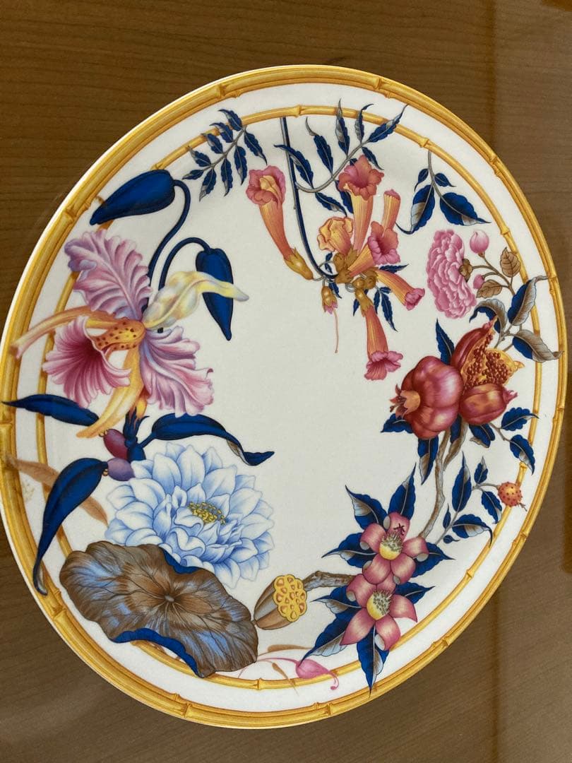 磁器ドパリ　オーロレトロピカルヴィンテージプレート