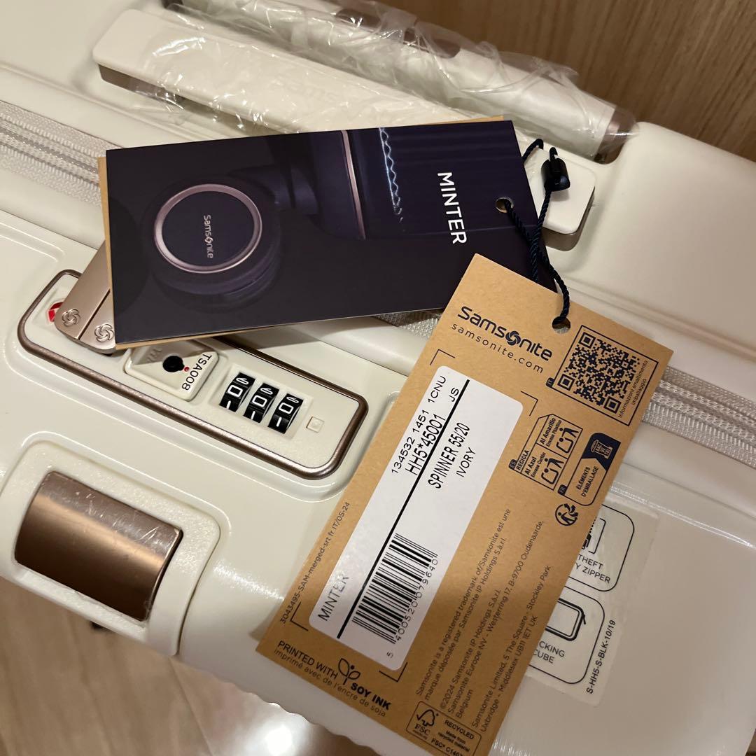 サムソナイト 新品　スーツケース　ミンタースピナー55 アイボリー