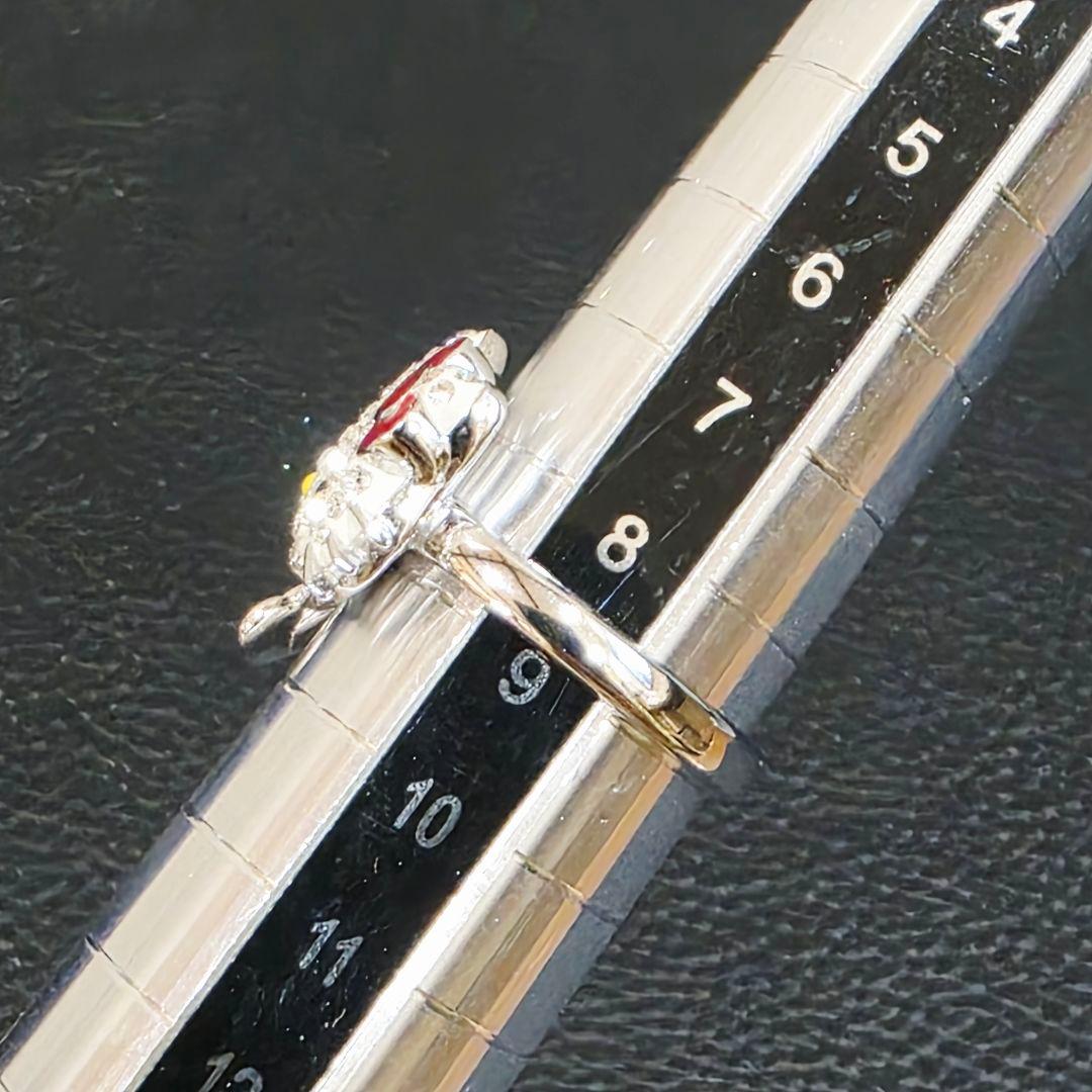 美品✨希少✨スワロフスキー ハローキティ リング 9号 50 サンリオ 箱 指輪