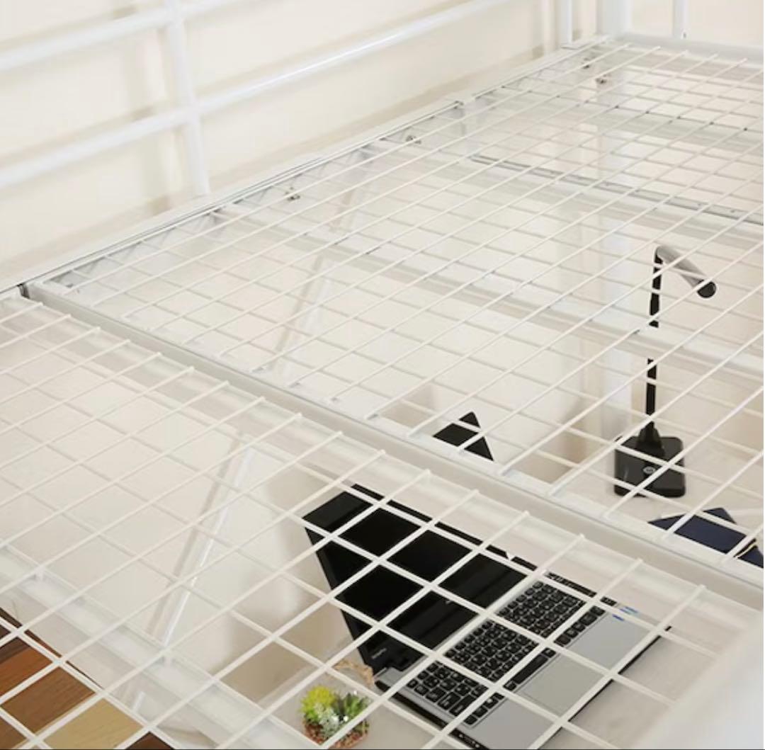 ニトリロフトベッド階段付き　白　シングルサイズ