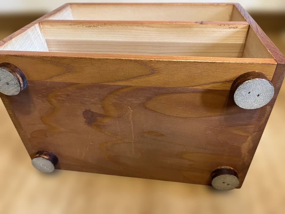 昭和 和工芸 二段引き出し 小箪笥 桜象嵌 欅調 小物収納 昭和レトロ