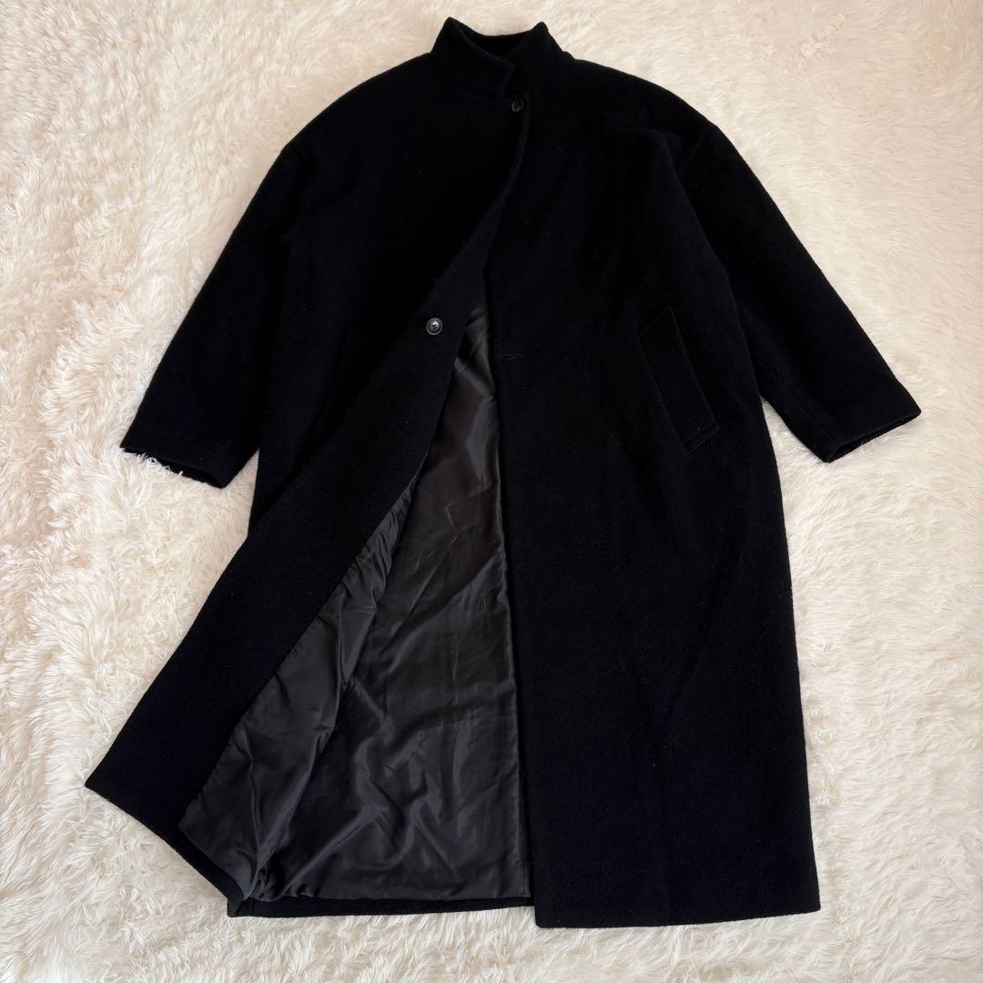 【2024年モデル】mizuiroind ウールブレンドスタンドカラーコート