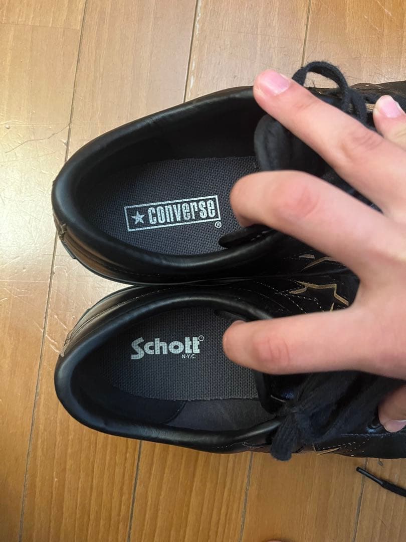 schott×CONVERSE ワンスター 即完モデル ブラック
